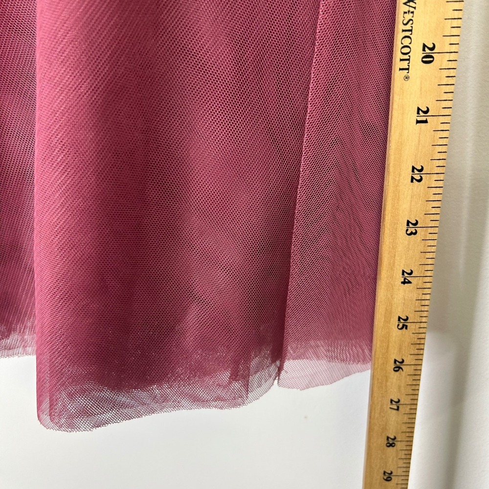 Modcloth Mesh Tulle Skirt Women's Size 1X‎ Mauve Pink Pull On Waist - Picture 5 of 8